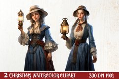 Christmas Family Animals Clipart, Christmas Family Product Image 1