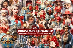 Christmas Clipart, Christmas Clipart Bundle, Christmas Watercolor, Watercolor Christmas, Christmas, Christmas Clipart Watercolour, Christmas Clipart Watercolor, Retro Christmas PNG, Cute Christmas Clipart, Christmas Clip Art, Christmas Sublimation, Christ