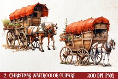 Western Christmas Cowboy Clipart Sublimation, Christmas PNG Product Image 1