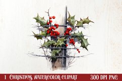 Western Christmas Cowboy Clipart Sublimation, Christmas PNG Product Image 1