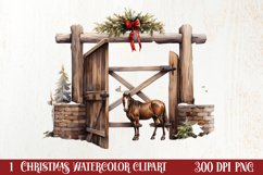 Western Christmas Cowboy Clipart Sublimation, Christmas PNG Product Image 1