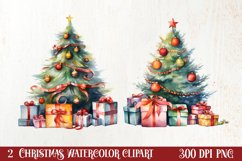 Christmas Tree Collection Clipart, Christmas PNG Product Image 1
