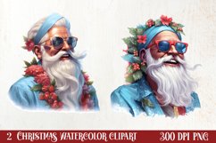 Tropical Christmas Clipart , Christmas PNG Product Image 1