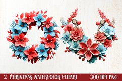 Tropical Christmas Clipart , Christmas PNG Product Image 1
