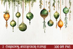 Cozy Christmas Decorations Clipart, Christmas Clipart Product Image 1
