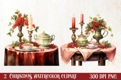 Vintage Christmas Magic Clipart, Christmas Clipart Product Image 1