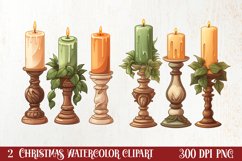 Cozy Christmas Decorations Clipart, Christmas Clipart Product Image 1