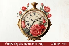 Vintage Christmas Magic Clipart, Christmas Clipart Product Image 1
