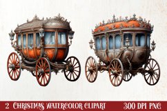 Vintage Christmas Magic Clipart, Christmas Clipart Product Image 1