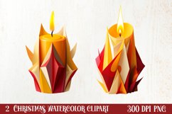 Christmas Origami Style Sublimation, Christmas PNG Product Image 1