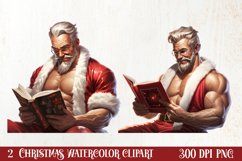 Handsome Santa Claus Clipart, Santa Claus Clipart Product Image 1