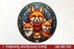 Cozy Christmas Family Animals Clipart , Christmas PNG Product Image 1