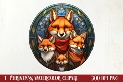 Cozy Christmas Family Animals Clipart , Christmas PNG Product Image 1