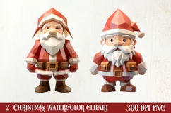 Christmas Origami Style Sublimation, Christmas PNG Product Image 1