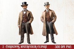 Vintage Christmas Magic Clipart, Christmas Clipart Product Image 1