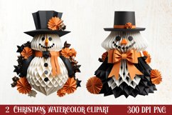 Christmas Origami Style Sublimation, Christmas PNG Product Image 1