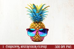 Tropical Christmas Clipart , Christmas PNG Product Image 1