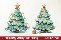 Christmas Tree Collection Clipart, Christmas PNG Product Image 1