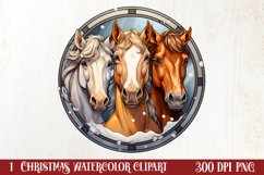 Cozy Christmas Family Animals Clipart , Christmas PNG Product Image 1