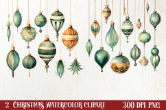 Cozy Christmas Decorations Clipart, Christmas Clipart Product Image 1