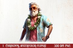 Tropical Christmas Clipart , Christmas PNG Product Image 1