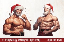 Handsome Santa Claus Clipart, Santa Claus Clipart Product Image 1