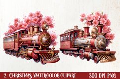 Vintage Christmas Magic Clipart, Christmas Clipart Product Image 1