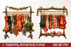 Vintage Christmas Magic Clipart, Christmas Clipart Product Image 1