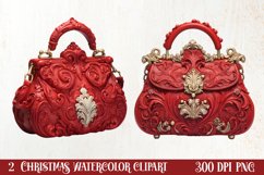 Vintage Christmas Magic Clipart, Christmas Clipart Product Image 1