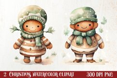 Hand Drawn Cozy Christmas Clipart, Christmas PNG Product Image 1