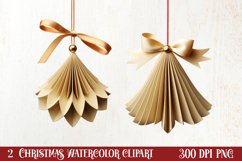 Christmas Origami Style Sublimation, Christmas PNG Product Image 1