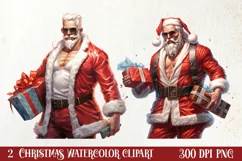 Handsome Santa Claus Clipart, Santa Claus Clipart Product Image 1