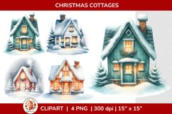 Christmas House Clipart, Christmas Clipart Product Image 1