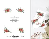 watercolor christmas bouquets