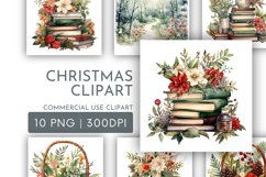 Christmas Clipart | Watercolour Clipart PNG Product Image 1