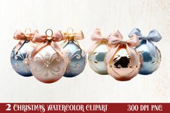 Parisian Christmas Clipart, Parisian Christmas Sublimation Product Image 1