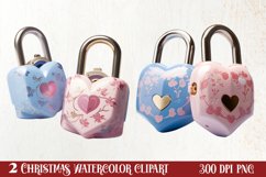 Parisian Christmas Clipart, Parisian Christmas Sublimation Product Image 1