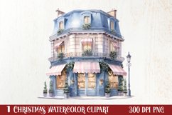Parisian Christmas Clipart, Parisian Christmas Sublimation Product Image 1