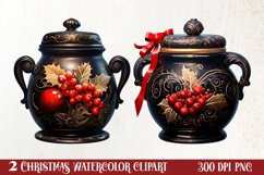 Gothic Christmas Clipart Sublimation, Gothic Christmas Product Image 1