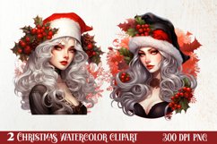 Gothic Christmas Clipart Sublimation, Gothic Christmas Product Image 1