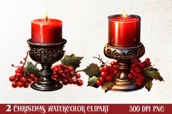 Gothic Christmas Clipart Sublimation, Gothic Christmas Product Image 1