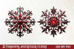 Gothic Christmas Clipart Sublimation, Gothic Christmas Product Image 1