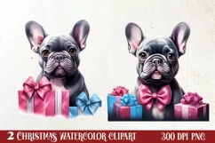 Parisian Christmas Clipart, Parisian Christmas Sublimation Product Image 1