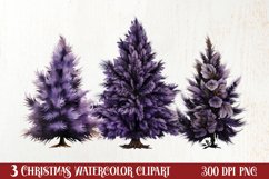 Lavender And Christmas Tree Sublimation Clipart Product Image 1