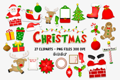 Christmas Digital Paper and Clipart png, illustration Product Image 3