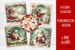 Winter Vintage Scrapbooking, Christmas Paper sublimation Product Image 1