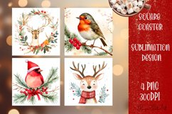 Happy Christmas Coaster Design |Square Coaster Product Image 1