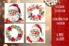 Happy Christmas Coaster Design |Square Coaster Product Image 1