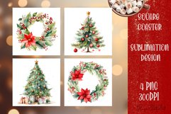 Happy Christmas Coaster Design |Square Coaster Product Image 1