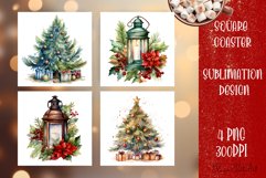 Happy Christmas Coaster Design |Square Coaster Product Image 1